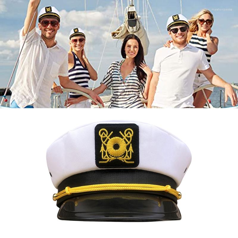 Berets Stylish Embroidered Captain Sailor Costume Navy Hat For Cosplay Party, White
Berets Stylish Embroidered Captain Sailor Costume Navy Hat For Cosplay Party, White