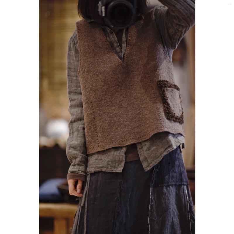 Women's Vests Women Loose Spring Vintage V Neck Vest Ladies Patchwork Short Female 2022 Waistcoat Autumn Tops, Auburn
Women's Vests Women Loose Spring Vintage V Neck Vest Ladies Patchwork Short Female 2022 Waistcoat Autumn Tops, Auburn