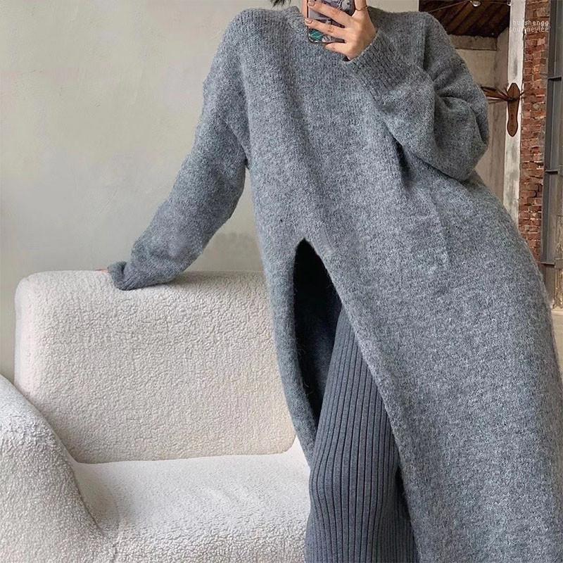 Women's Sweaters Women's Fashion High Split Long Sweater Autumn Winter Sleeve O Neck Side Slit Pullover Jumper White Grey Loose Casual, Gray
Women's Sweaters Women's Fashion High Split Long Sweater Autumn Winter Sleeve O Neck Side Slit Pullover Jumper White Grey Loose Casual, Gray