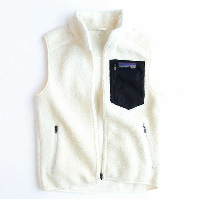 pata designer vest autumn winter outdoor men's double-sided cashmere stand collar vests zip coat men women, White
pata designer vest autumn winter outdoor men's double-sided cashmere stand collar vests zip coat men women, White