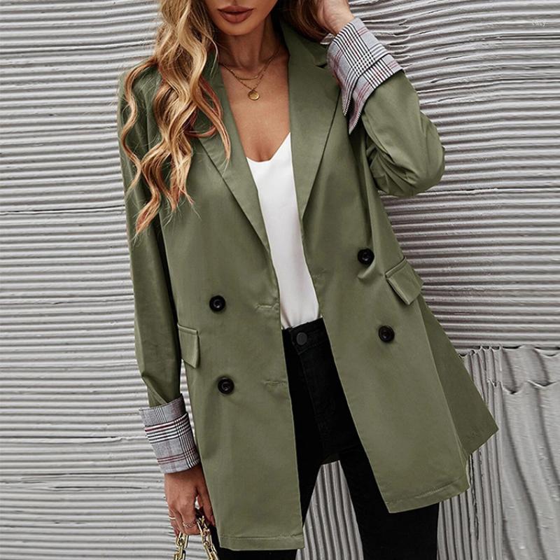 Women' Suits 2022 Autumn And Winter European American Fashion Loose Casual Suit Women' Solid Color Lapel Mid-length Coat Trendy, Black
Women' Suits 2022 Autumn And Winter European American Fashion Loose Casual Suit Women' Solid Color Lapel Mid-length Coat Trendy, Black