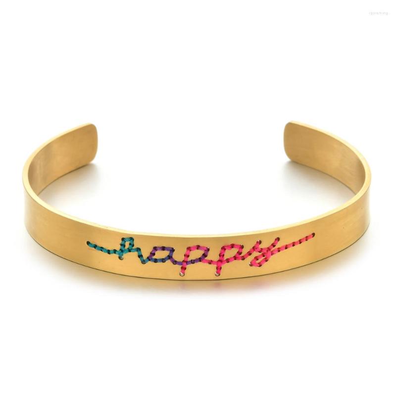 Charm Bracelets Punk Gold Color Stainless Steel Bracelet Diy Letter Jewelry Making Accessories Boho Rainbow Femme
Charm Bracelets Punk Gold Color Stainless Steel Bracelet Diy Letter Jewelry Making Accessories Boho Rainbow Femme