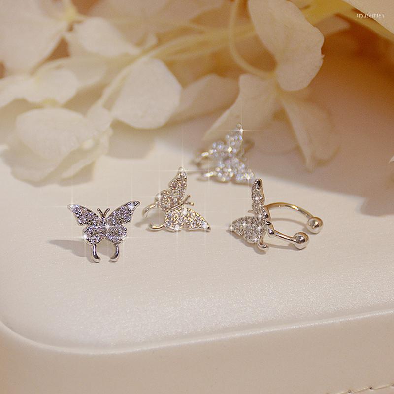 Backs Earrings Clip-on & Screw Back Gold Color Plated Micro-Inlaid Zircon Butterfly Earring For Women Exquisite Tiny Bling CZ Ear Clip
Backs Earrings Clip-on & Screw Back Gold Color Plated Micro-Inlaid Zircon Butterfly Earring For Women Exquisite Tiny Bling CZ Ear Clip