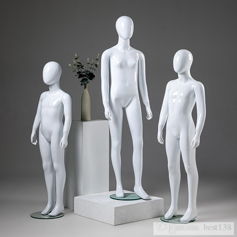 New Style Bright White Mannequin Children's Model Props Window Children's Clothes Fitting Dummy
