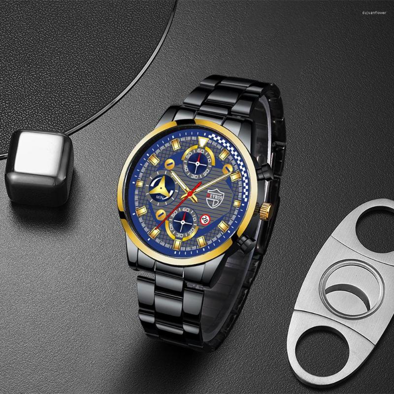 Wristwatches Reloj Hombre Sports Watch Men's Luminous Fashion Men Stainless Steel Calendar Luxurious Gold Clock Relojes Para Watche, Watch 0917203
Wristwatches Reloj Hombre Sports Watch Men's Luminous Fashion Men Stainless Steel Calendar Luxurious Gold Clock Relojes Para Watche, Watch 0917203