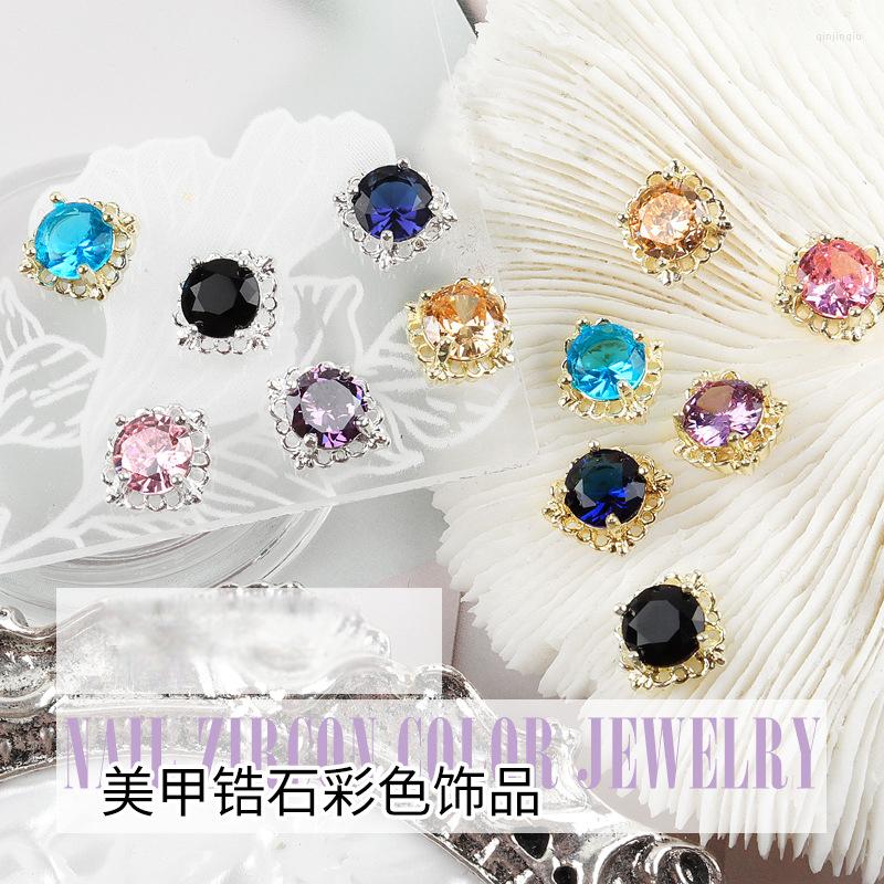 Nail Art Decorations 5PCS/Set Of Colored Zircon Jewelry Gold And Silver Bottom Sky Blue Purple Black Luxury DIY Gem Manicure
Nail Art Decorations 5PCS/Set Of Colored Zircon Jewelry Gold And Silver Bottom Sky Blue Purple Black Luxury DIY Gem Manicure