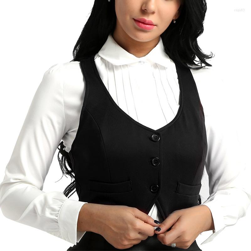 Women' Vests ChicTry Women Girls Fashion Sleeveless Button Down Fitted Racer Back Classic Vest Shirts Separate Waistcoat For Formal Party, Black
Women' Vests ChicTry Women Girls Fashion Sleeveless Button Down Fitted Racer Back Classic Vest Shirts Separate Waistcoat For Formal Party, Black
