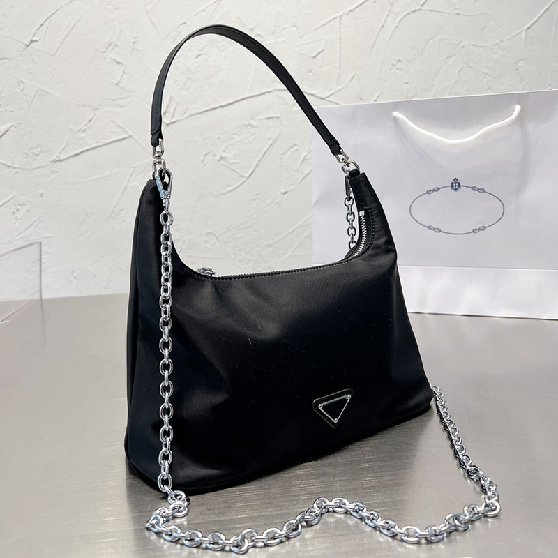 Handbag Nylon Underarm Hobo Shoulder bag Women Cross Body Zip Vegetable basket bags Chains Handbag purse Waterproof Super soft Fashion letters, Box
Handbag Nylon Underarm Hobo Shoulder bag Women Cross Body Zip Vegetable basket bags Chains Handbag purse Waterproof Super soft Fashion letters, Box