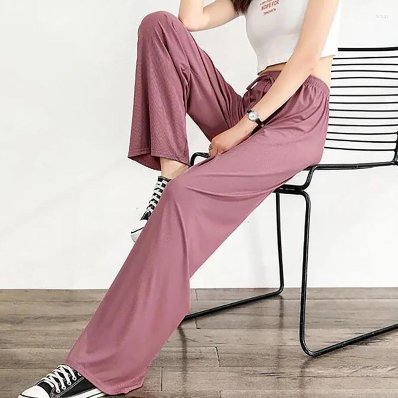 Women' Pants Loose Wide Leg For Women Thin Ice Silk Summer Cool Trousers 2022 Spring Elastic Waist Full Length Home Straight Pant, Beige
Women' Pants Loose Wide Leg For Women Thin Ice Silk Summer Cool Trousers 2022 Spring Elastic Waist Full Length Home Straight Pant, Beige