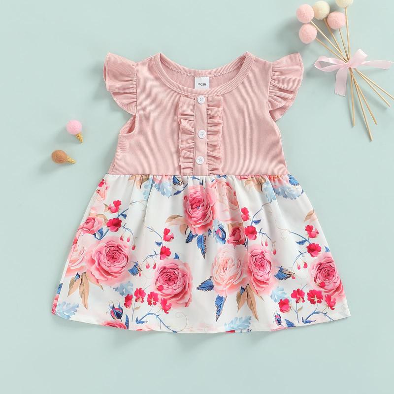 Girl Dresses Ma&Baby 18M-6Y Infant Toddler Kid Girls Floral Dress Children Summer Button Ruffles A-line Costumes D01, Pink
Girl Dresses Ma&Baby 18M-6Y Infant Toddler Kid Girls Floral Dress Children Summer Button Ruffles A-line Costumes D01, Pink