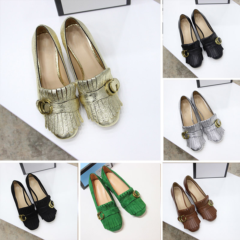 Designer Sandal Women Loafers Marmont High Heels Embroidered Genuine Leather Pumps Folding Tassel Loafer Shoe Gold Chunky Heel Ladies Wedding Party Shoes, Color2
Designer Sandal Women Loafers Marmont High Heels Embroidered Genuine Leather Pumps Folding Tassel Loafer Shoe Gold Chunky Heel Ladies Wedding Party Shoes, Color2