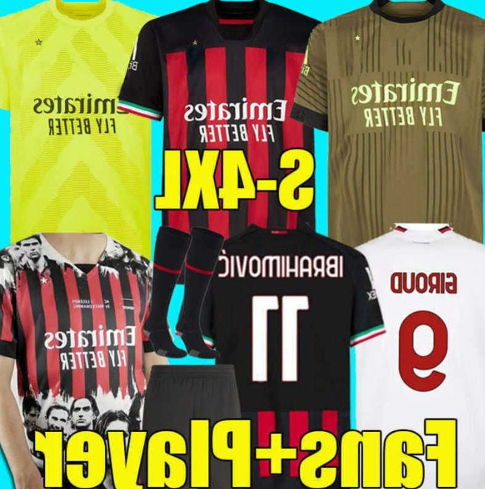 xxxl 4XL 22/23 IBRAHIMOVIC GK Soccer Jersey AC MILANS Legends 2022 2023 GIROUD TONALI FLORENZI THEO R.LEAO BENNACER REBIC ROMAGNOLI KESSIE Men Kids Ki 236P#, 22-23 away player
xxxl 4XL 22/23 IBRAHIMOVIC GK Soccer Jersey AC MILANS Legends 2022 2023 GIROUD TONALI FLORENZI THEO R.LEAO BENNACER REBIC ROMAGNOLI KESSIE Men Kids Ki 236P#, 22-23 away player