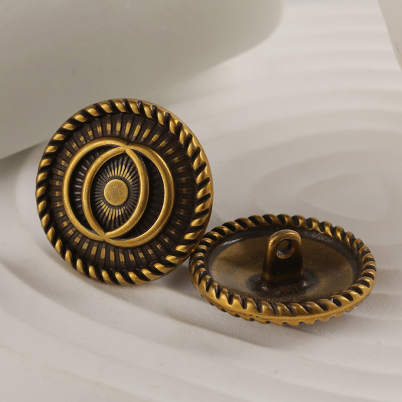 23mm Vintage Diy Sewing Buttons Round Retro Button for Coat Jacket Sweater Clothing Accessories