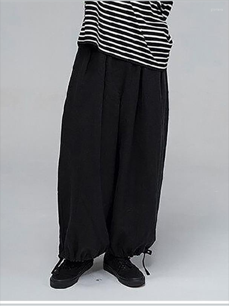 Men's Pants Spring/summer Men's Cuffs Drawstring Knickerbockers Fashion Youth Casual Black Super Loose Wide Leg
Men's Pants Spring/summer Men's Cuffs Drawstring Knickerbockers Fashion Youth Casual Black Super Loose Wide Leg