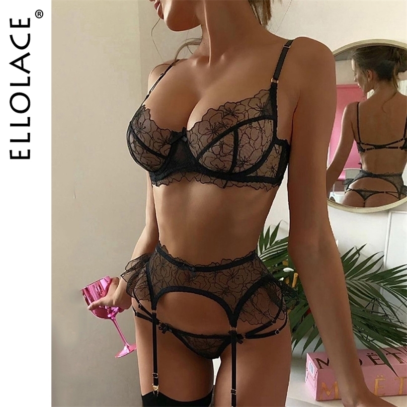 Sexy Set Ellolace Ruffle Erotic Lingerie Lace Underwear Set Floral Bra and Garters Thongs Transparent Breves Exotic Short Skin Care Kits, Red
Sexy Set Ellolace Ruffle Erotic Lingerie Lace Underwear Set Floral Bra and Garters Thongs Transparent Breves Exotic Short Skin Care Kits, Red