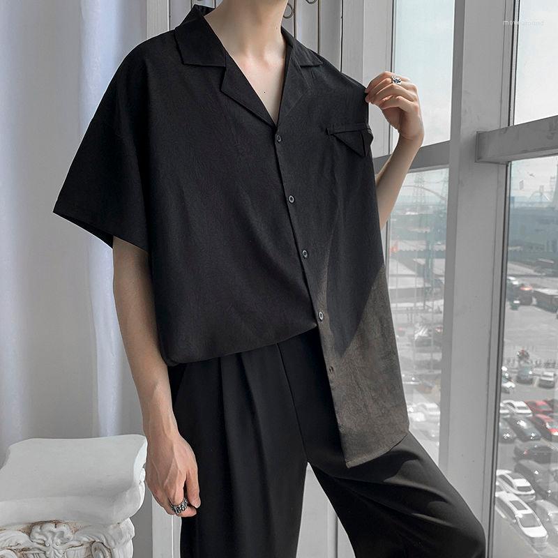 Men's Casual Shirts Shirt Short Sleeve Men Summer Solid Color Drop Feeling Handsome Loose Ice Silk Trend Streetwear Leisure Fashion Surprise, Black
Men's Casual Shirts Shirt Short Sleeve Men Summer Solid Color Drop Feeling Handsome Loose Ice Silk Trend Streetwear Leisure Fashion Surprise, Black