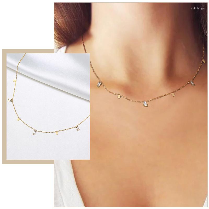 Choker Elegant CZ Stone Necklaces For Women Gold Color Stainless Steel Birthday Party Jewelry Collar Gift Her
Choker Elegant CZ Stone Necklaces For Women Gold Color Stainless Steel Birthday Party Jewelry Collar Gift Her