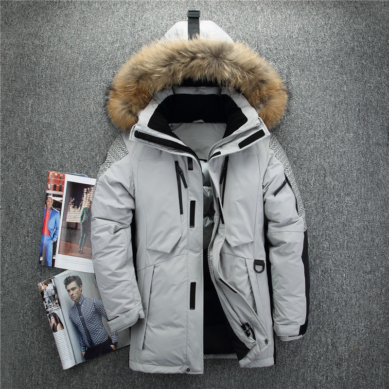Men's Down Parkas Winter Big Genuine Fur Hooded Duck Jackets Men Warm High Quality Coats Male Casual Outerwer JK1798 221010, Red
Men's Down Parkas Winter Big Genuine Fur Hooded Duck Jackets Men Warm High Quality Coats Male Casual Outerwer JK1798 221010, Red