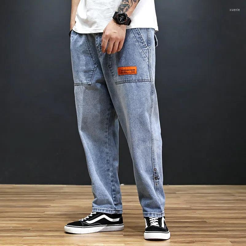Men's Pants Spring Autumn Jeans Men's Loose Cargo Straight Harlan Wide Legs Elastic Waist Baggy Trousers For Men Streetwear Ropa Hombr, Black
Men's Pants Spring Autumn Jeans Men's Loose Cargo Straight Harlan Wide Legs Elastic Waist Baggy Trousers For Men Streetwear Ropa Hombr, Black
