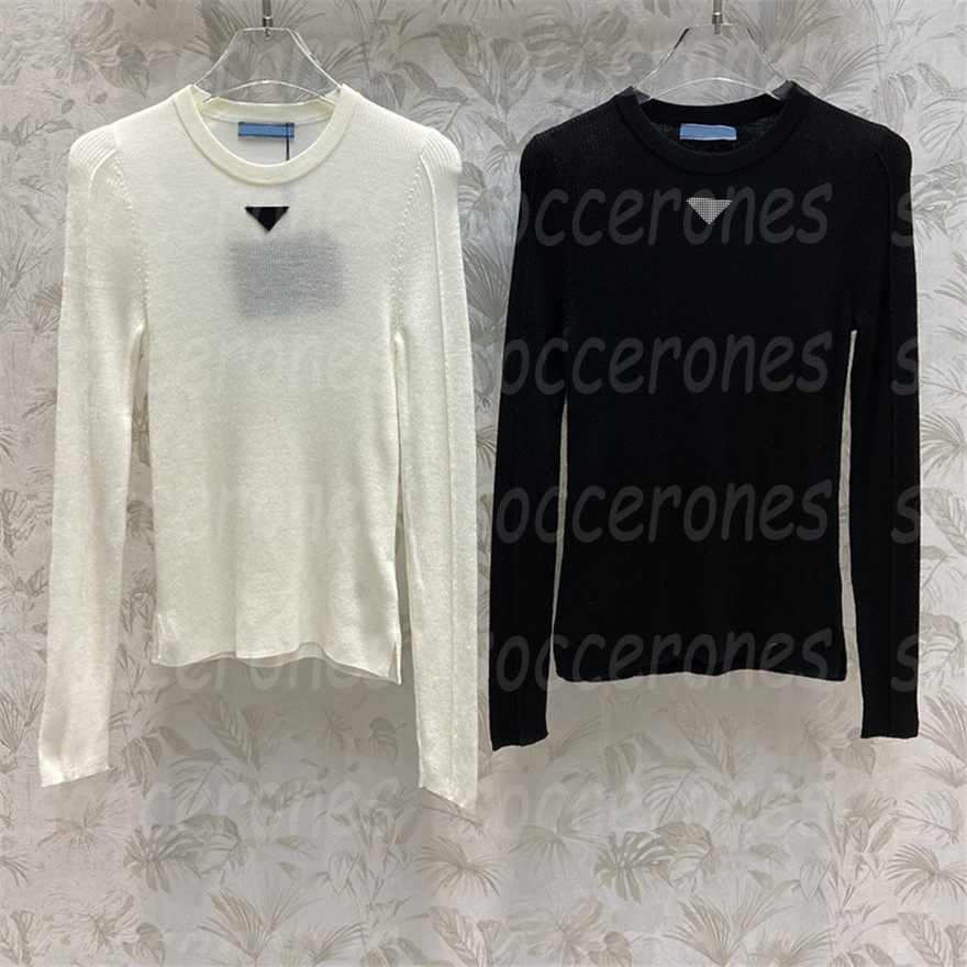 Triangle Badge Women T Shirt Autumn Spring Knitted Bottoming Tops INS Fashion Knit T Shirts, Black with label #
Triangle Badge Women T Shirt Autumn Spring Knitted Bottoming Tops INS Fashion Knit T Shirts, Black with label #