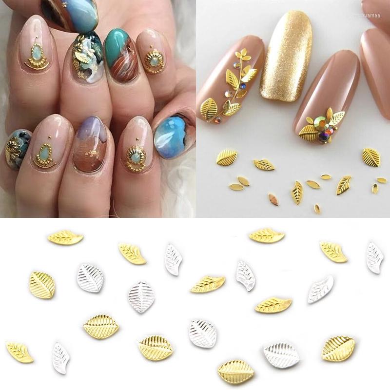 Nail Art Decorations 50Pcs Gold Silver Leaf Rivet Parts Decoration Japanese Style Metal Studs Jewelry Charm DIY Accessories
Nail Art Decorations 50Pcs Gold Silver Leaf Rivet Parts Decoration Japanese Style Metal Studs Jewelry Charm DIY Accessories