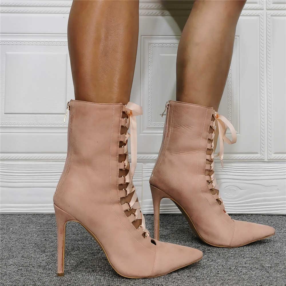 luxury shoes Sorbern Custom Women Boots Sexy Pointed Lace Up Fashion Super High Heel Large Women'S Short Boots, Apricot
luxury shoes Sorbern Custom Women Boots Sexy Pointed Lace Up Fashion Super High Heel Large Women'S Short Boots, Apricot