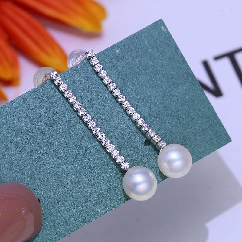 Dangle Earrings MeiBaPJ 8mm Natural Round Freshwater Pearl 5cm Long Drop Real 925 Sterling Silver Fine Charm Jewelry For Women
Dangle Earrings MeiBaPJ 8mm Natural Round Freshwater Pearl 5cm Long Drop Real 925 Sterling Silver Fine Charm Jewelry For Women