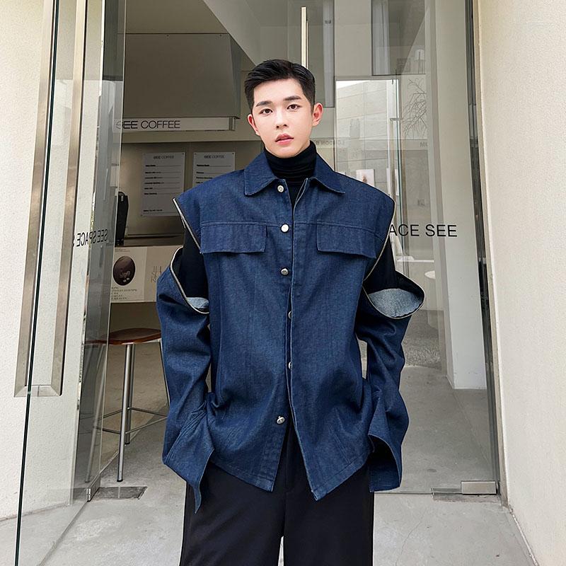 Men's Jackets Men Detachable Zipper Long Sleeve Loose Casual Vintage Fashion Denim Jacket Male Japan Korean Streetwear Cargo Jeans Coat, W10230 black
Men's Jackets Men Detachable Zipper Long Sleeve Loose Casual Vintage Fashion Denim Jacket Male Japan Korean Streetwear Cargo Jeans Coat, W10230 black