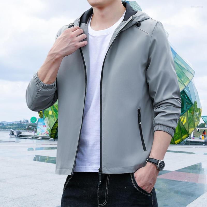 Men's Jackets Hooded Zipper Closure Pockets Autumn Men Jacket Korean Style Solid Color Hood Coat All Match Loose For Daily Wear, Black
Men's Jackets Hooded Zipper Closure Pockets Autumn Men Jacket Korean Style Solid Color Hood Coat All Match Loose For Daily Wear, Black