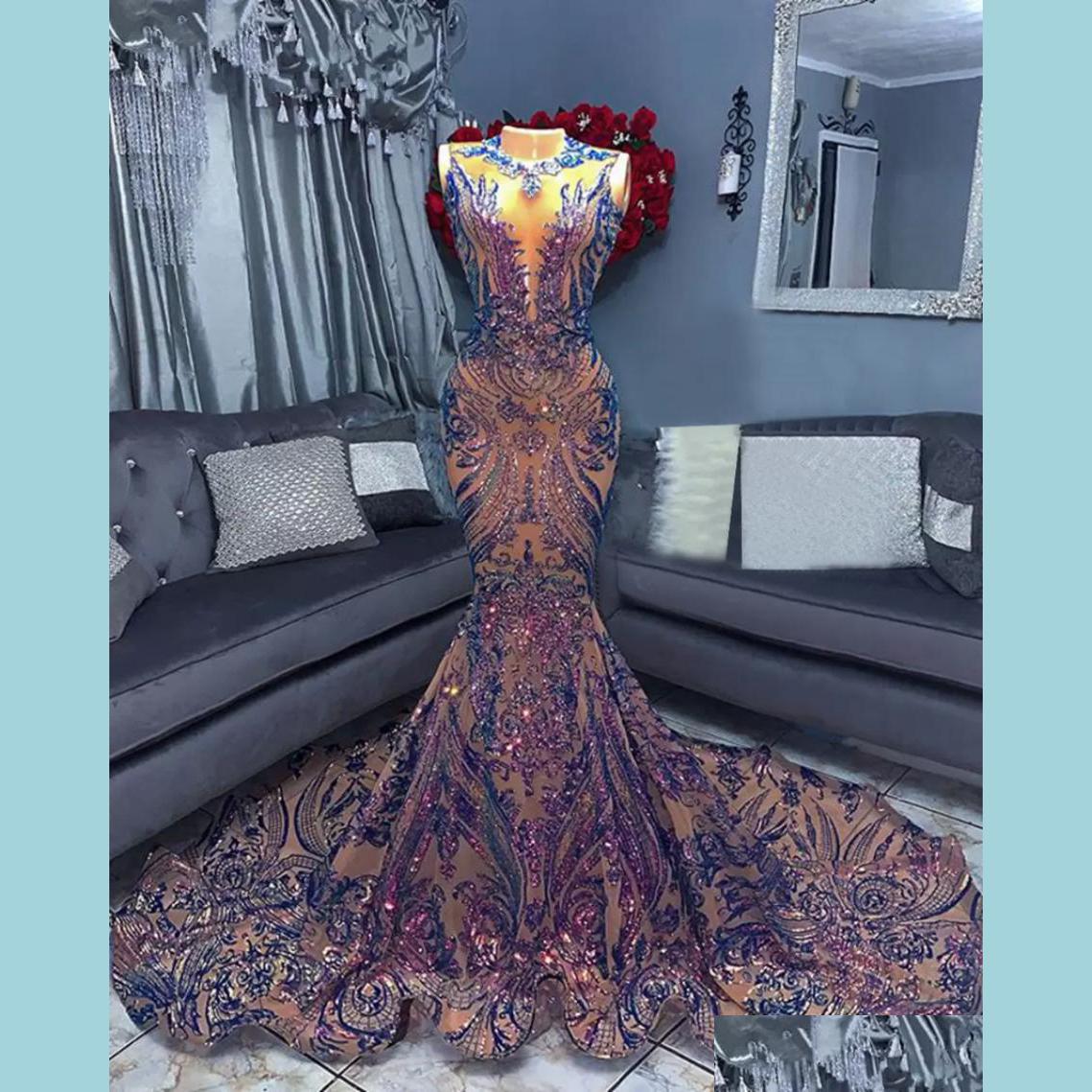 Evening Dresses Long Prom Dresses Sexy Mermaid Lavender Sequin African Women Black Girls Gala Celebrity Evening Party Ni Bridegroomdh Dha4B
Evening Dresses Long Prom Dresses Sexy Mermaid Lavender Sequin African Women Black Girls Gala Celebrity Evening Party Ni Bridegroomdh Dha4B