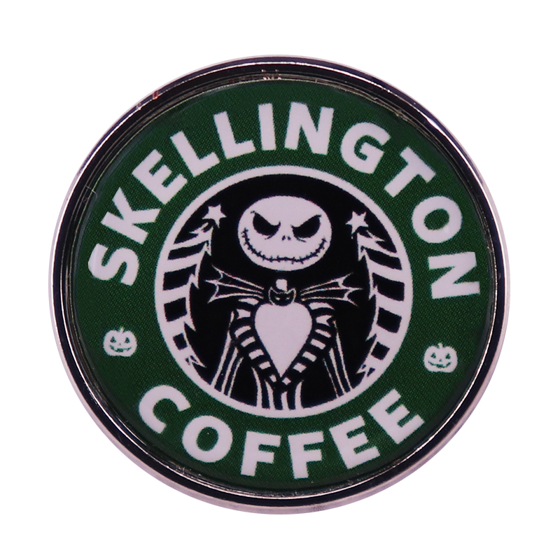 Jack-Skellington-Coffee Brooch Pumpkin-King with Coffee Logo Mashup Badge Coffee Lovers Accessories, As picture
Jack-Skellington-Coffee Brooch Pumpkin-King with Coffee Logo Mashup Badge Coffee Lovers Accessories, As picture