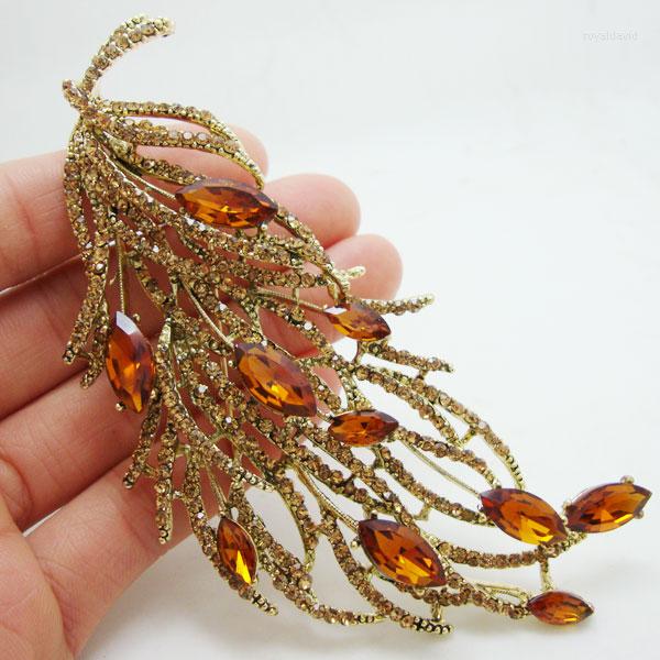 Brooches Vintage Feather Brooch Pin Brown Long Retro Style Art Nouveau Rhinestone Crystal Party Jewelry Pins
Brooches Vintage Feather Brooch Pin Brown Long Retro Style Art Nouveau Rhinestone Crystal Party Jewelry Pins
