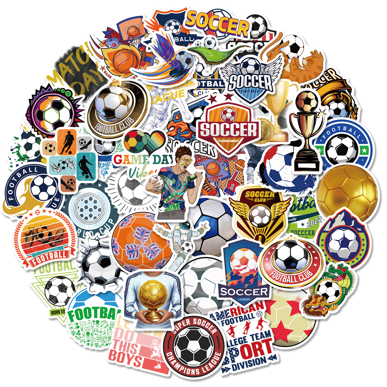 Wholesale 50Pcs Soccer Stickers Skate Accessories Vinyl Waterproof Sticker For Skateboard Laptop Luggage Phone Case Car Decals Party Decor
Wholesale 50Pcs Soccer Stickers Skate Accessories Vinyl Waterproof Sticker For Skateboard Laptop Luggage Phone Case Car Decals Party Decor