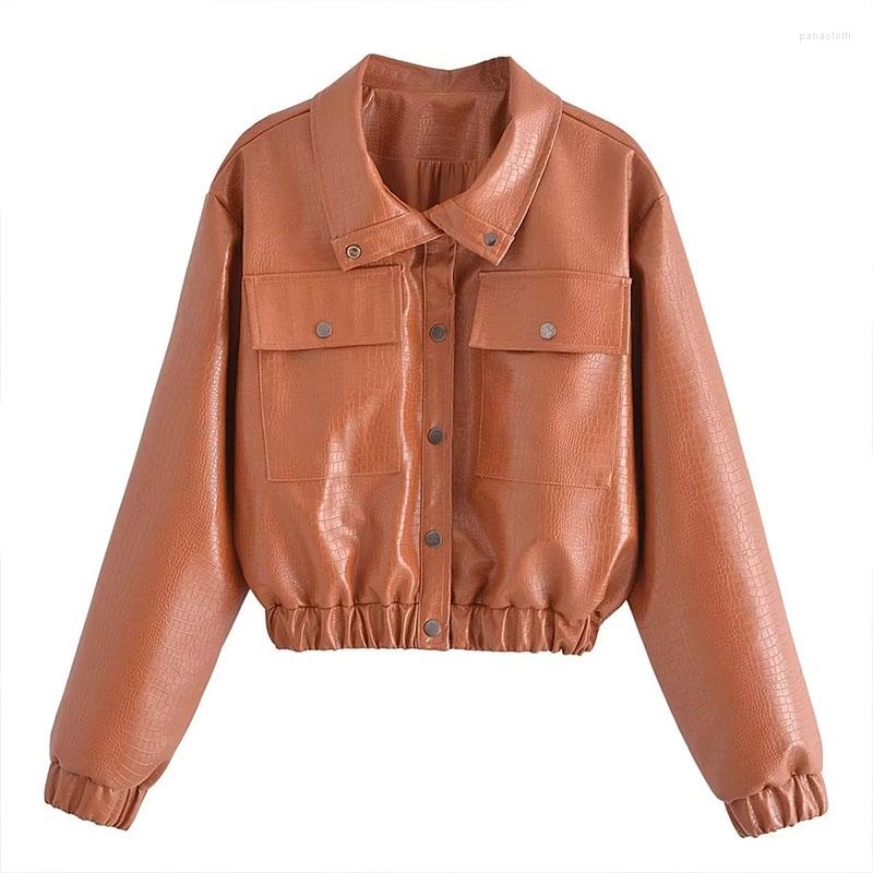Women's Leather ZATRHMBM Jackets Women 2022 Vintage Long Sleeves Motorcycle Jacket Button Turn-Down Collar Female Outerwear Chic Tops, Photo color
Women's Leather ZATRHMBM Jackets Women 2022 Vintage Long Sleeves Motorcycle Jacket Button Turn-Down Collar Female Outerwear Chic Tops, Photo color