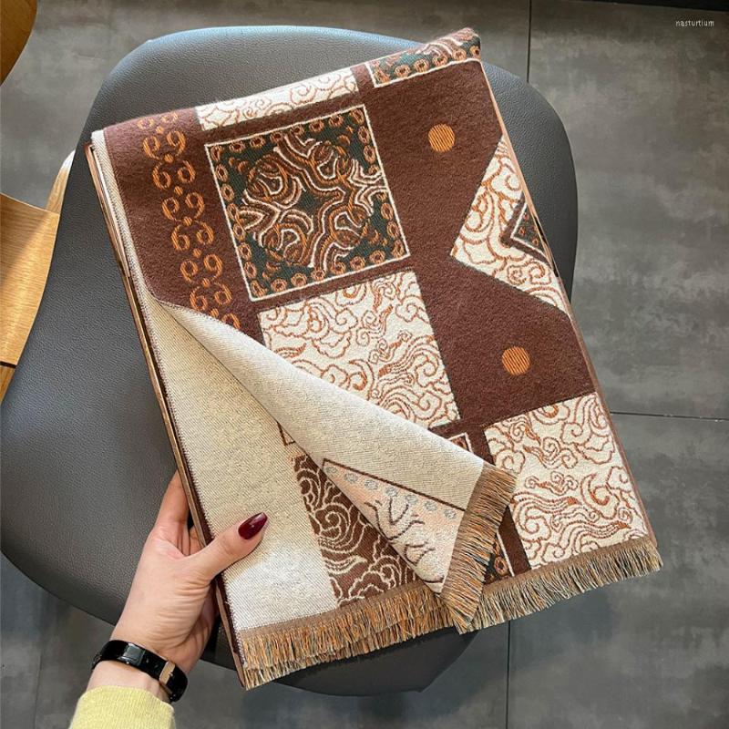 Scarves Designer Brand Winter Scarf Women Warm Cashmere Shawl Wraps Large Pashmina Blanket Printed Long Bufandas Female Foulard
Scarves Designer Brand Winter Scarf Women Warm Cashmere Shawl Wraps Large Pashmina Blanket Printed Long Bufandas Female Foulard