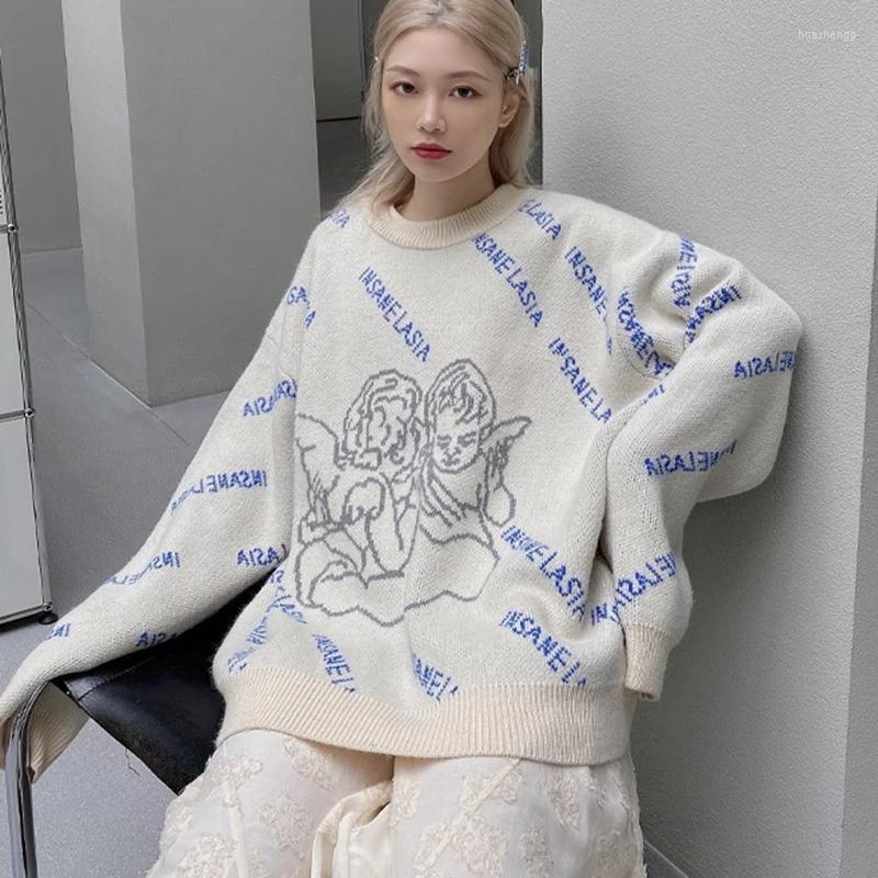 Women' Sweaters Women' Autumn Retro Lazy Knitted Sweater Angel Pattern Pullover Oversized Long Sleeve Jumper Women Winter Loose, Beige
Women' Sweaters Women' Autumn Retro Lazy Knitted Sweater Angel Pattern Pullover Oversized Long Sleeve Jumper Women Winter Loose, Beige