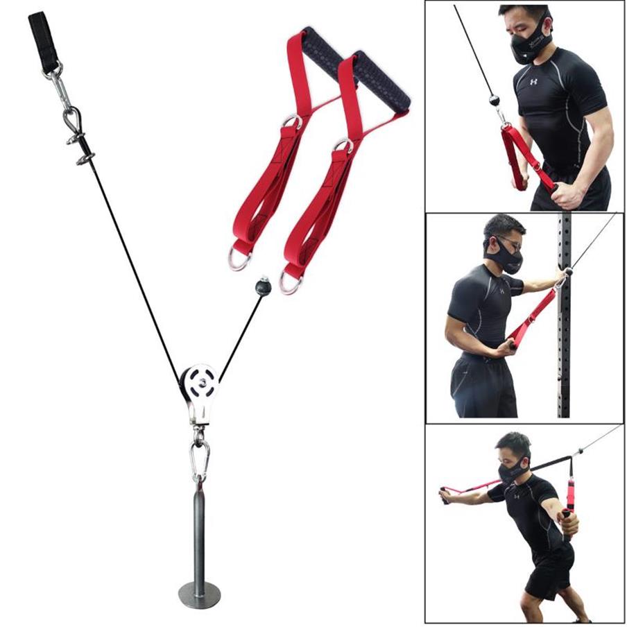 DIY Pulley Cable Machine System with Multifunctional Handle Tricep Pulldown Attachment Fitness Equipment for Home Gym Workout2377
DIY Pulley Cable Machine System with Multifunctional Handle Tricep Pulldown Attachment Fitness Equipment for Home Gym Workout2377