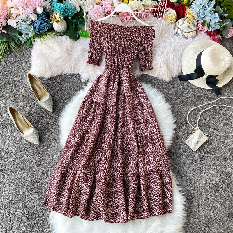 Casual Dresses Women Summer Slash Neck Off Shouder Floral Print Vestidos 2022 Ruffles A-line High Waist Dress Robe Femme, Black
Casual Dresses Women Summer Slash Neck Off Shouder Floral Print Vestidos 2022 Ruffles A-line High Waist Dress Robe Femme, Black
