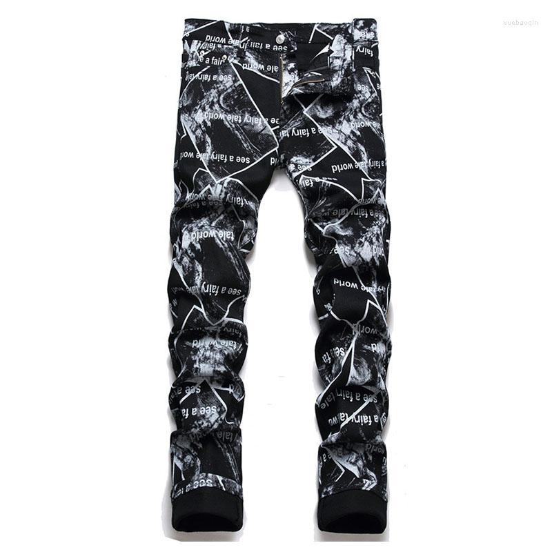 Men's Jeans 2022 Harakuju Printed Casual Pants Streetwear Hip Hop Biker Denim Trousers For Male Size 29-38, Black
Men's Jeans 2022 Harakuju Printed Casual Pants Streetwear Hip Hop Biker Denim Trousers For Male Size 29-38, Black