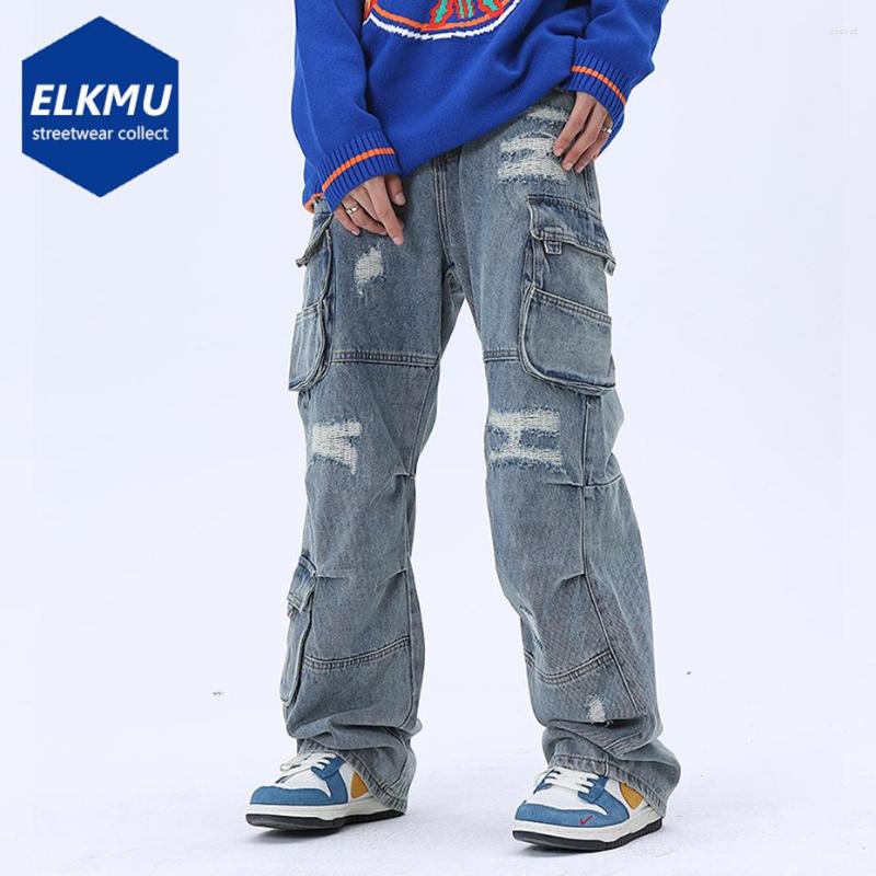 Men' Jeans Ripped Loose Cargo Distressed Hip Hop Baggy Denim Pants 2022 Men Harajuku Streetwear Blue
Men' Jeans Ripped Loose Cargo Distressed Hip Hop Baggy Denim Pants 2022 Men Harajuku Streetwear Blue