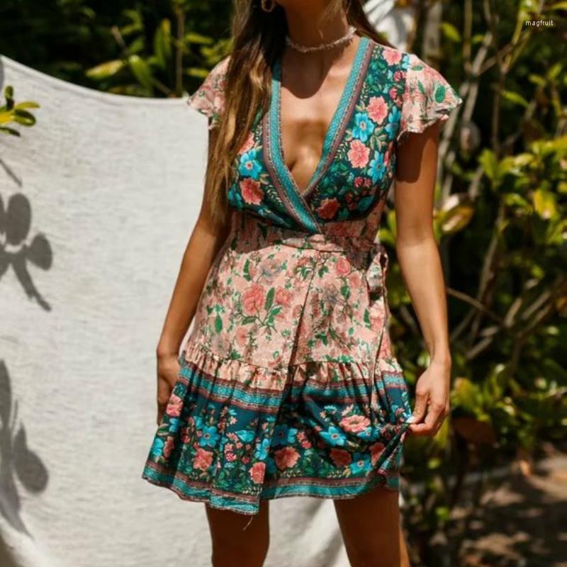 Casual Dresses Happie Queens Women Floral Print V-neck Rayon Cotton Vacation Bohemian Mini Dress Ladies Short Sleeve Boho Vestidos, Red
Casual Dresses Happie Queens Women Floral Print V-neck Rayon Cotton Vacation Bohemian Mini Dress Ladies Short Sleeve Boho Vestidos, Red
