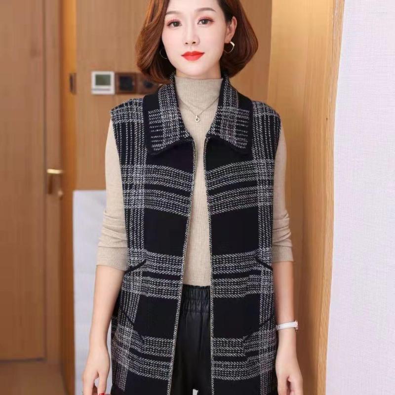 Women's Vests Spring Autumn Plaid Wool Vest Women Warm Thick Waistcoat 3XL 4XL Sleeveless Jacket Fashion Zipper Coat, Black
Women's Vests Spring Autumn Plaid Wool Vest Women Warm Thick Waistcoat 3XL 4XL Sleeveless Jacket Fashion Zipper Coat, Black