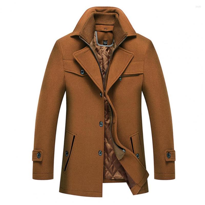 Men's Trench Coats Stylish Winter Windbreaker Pockets Slim Fit Woolen Overcoat Men Solid Coat Mid-Length, Black
Men's Trench Coats Stylish Winter Windbreaker Pockets Slim Fit Woolen Overcoat Men Solid Coat Mid-Length, Black
