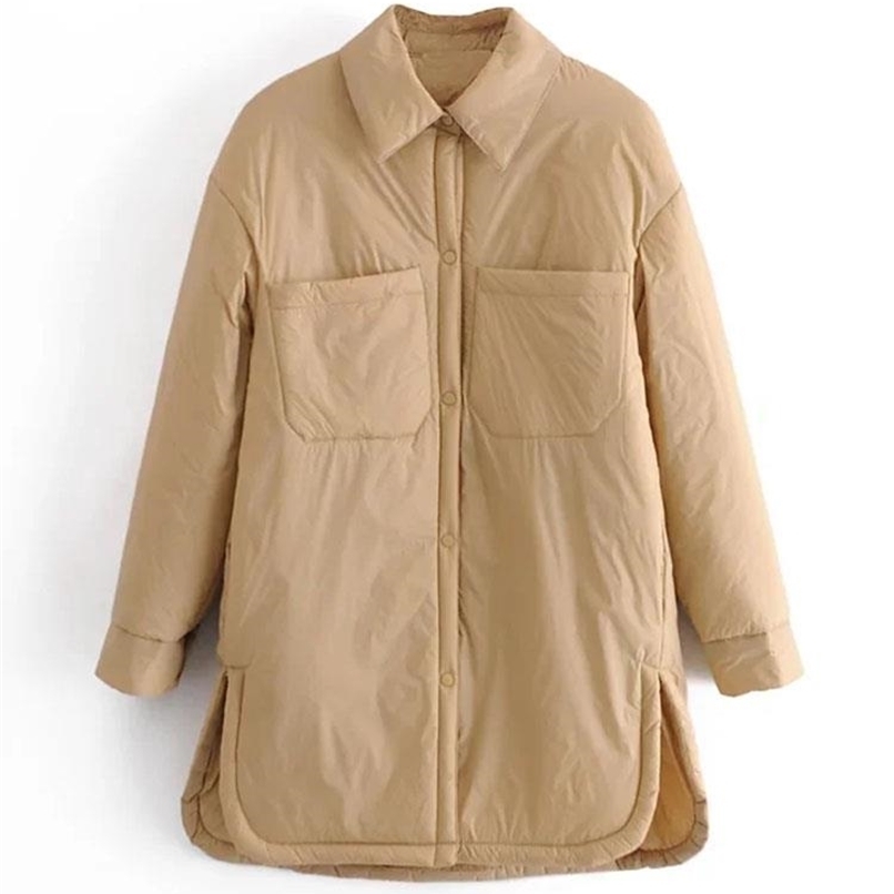 Women' Down Parkas Icclek Shirts Jackets Thin Parka Oversize Shirt Coats Femme Armygreen Outerwear Bf Long Sleeve Khaki Coat 221010, Ivory
Women' Down Parkas Icclek Shirts Jackets Thin Parka Oversize Shirt Coats Femme Armygreen Outerwear Bf Long Sleeve Khaki Coat 221010, Ivory