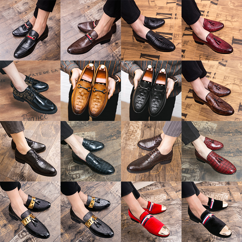 Luxury brogue oxford pointed toe leather shoes rhinestone pattern tassel sequins metal buckle high-end men fashion formal casual slip-on shoes various sizes38-47, 6810 brown
Luxury brogue oxford pointed toe leather shoes rhinestone pattern tassel sequins metal buckle high-end men fashion formal casual slip-on shoes various sizes38-47, 6810 brown