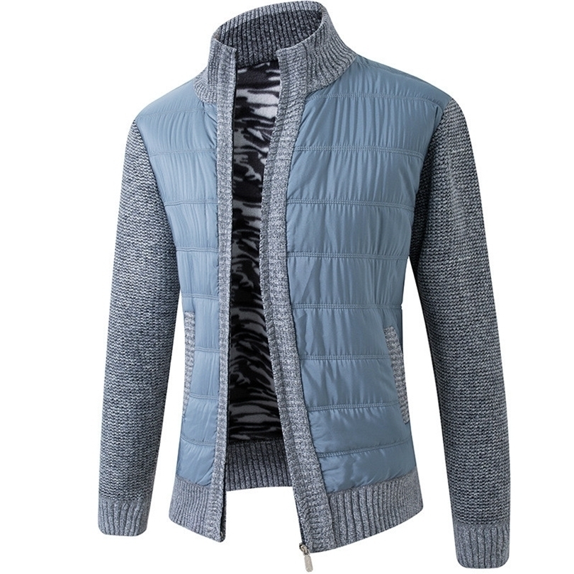 Mens Sweaters SHiONFA Winter Fleece Sweater Coat High Collar Patchwork Thick Warm Cardigan Causal Knitted Male Clothing 221008, Blue
Mens Sweaters SHiONFA Winter Fleece Sweater Coat High Collar Patchwork Thick Warm Cardigan Causal Knitted Male Clothing 221008, Blue