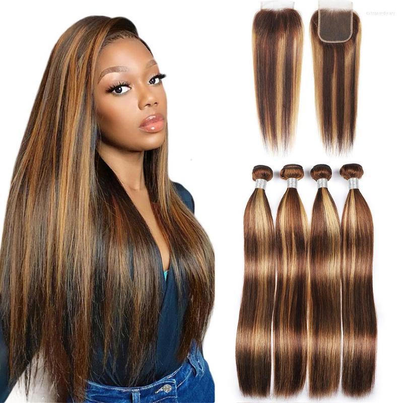 Human Hair Bulks P4/27 Highlight Ombre Bundles With Closure Brazilian Bone Straight 4x4 Lace Brown Remy Weave
Human Hair Bulks P4/27 Highlight Ombre Bundles With Closure Brazilian Bone Straight 4x4 Lace Brown Remy Weave