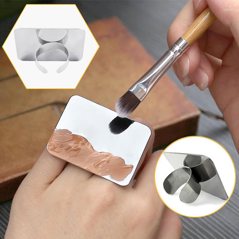 Makeup Brushes Stainless Steel Mixing Palette Finger Ring Color Nail Art Polish Paint Plate Eyeshadow Mixer Manicure Tool
Makeup Brushes Stainless Steel Mixing Palette Finger Ring Color Nail Art Polish Paint Plate Eyeshadow Mixer Manicure Tool