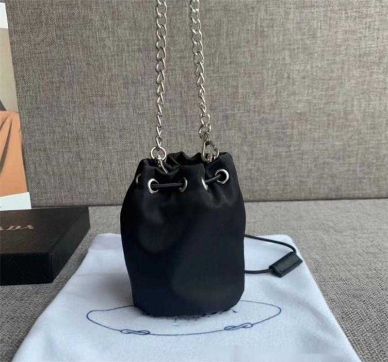 Children Purse Dedigner Girls Black Nylon Bucket Bag Kids Shoulder Bags Mini Wallet
