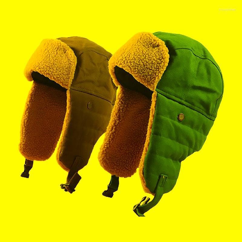 Berets Winter Hat Thick Warm Fleece Trapper Earflap Cap Lamb Wool Bomber Ear Flap Windproof Cycling Snow HatsBerets, Brown
Berets Winter Hat Thick Warm Fleece Trapper Earflap Cap Lamb Wool Bomber Ear Flap Windproof Cycling Snow HatsBerets, Brown